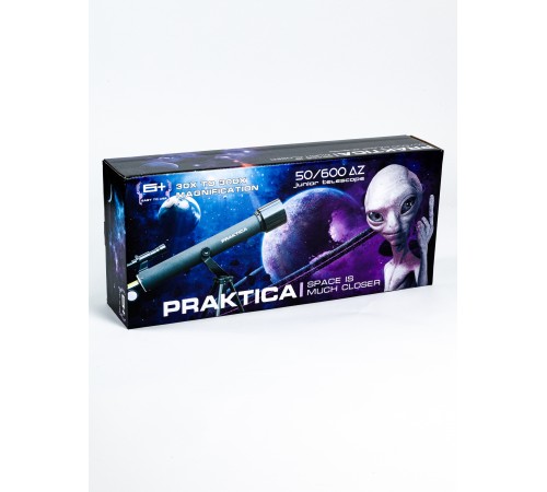 Praktica Телескоп Junior 50/600AZ, линза Барлоу, лунный фильтр, стальная тренога