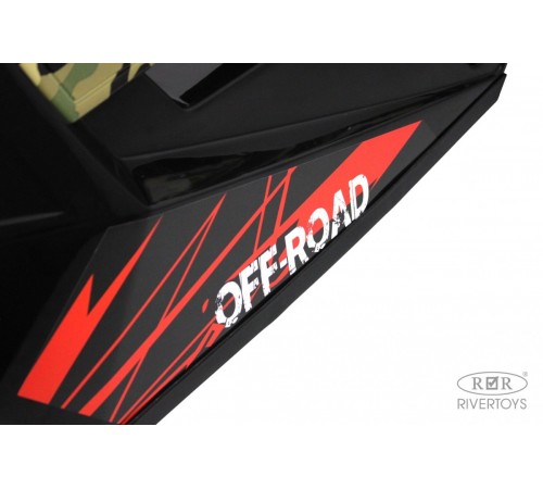 Детский электромобиль A707AA LUX NEW 4WD (16 км/ч.) зеленый камуфляж