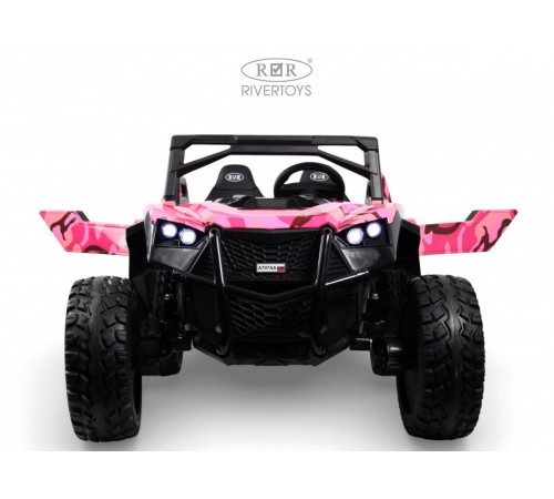 Детский электромобиль A707AA LUX NEW 4WD (16 км/ч.)  розовый камуфляж
