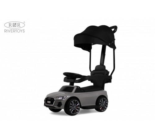 Детский толокар-каталка с козырьком AUDI Z005ZZ-AP серый