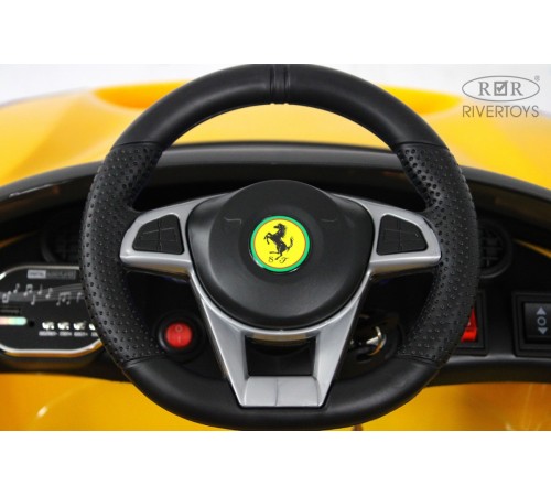 Детский электромобиль Ferrari  X009XX желтый
