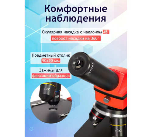 Микроскоп Levenhuk Rainbow 2L PLUS