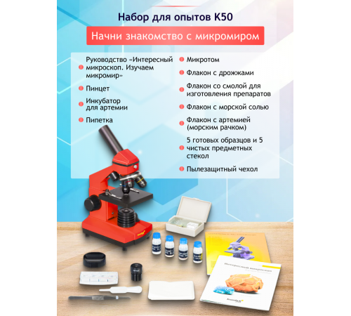 Микроскоп Levenhuk Rainbow 2L PLUS