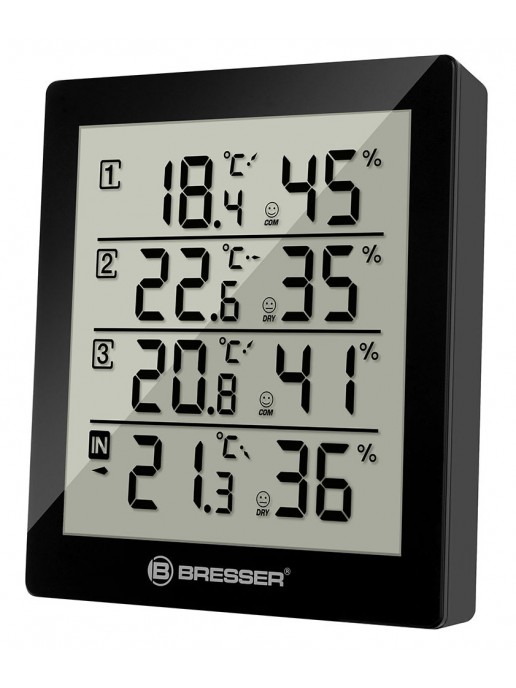 Метеостанция Bresser Temeo Hygro Quadro, серая