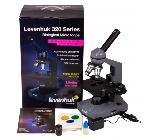 Микроскоп Levenhuk 320 PLUS, монокулярный Микроскоп Levenhuk 320 PLUS, монокулярный