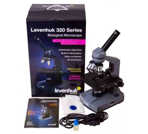 Микроскоп Levenhuk 320 BASE, монокулярный