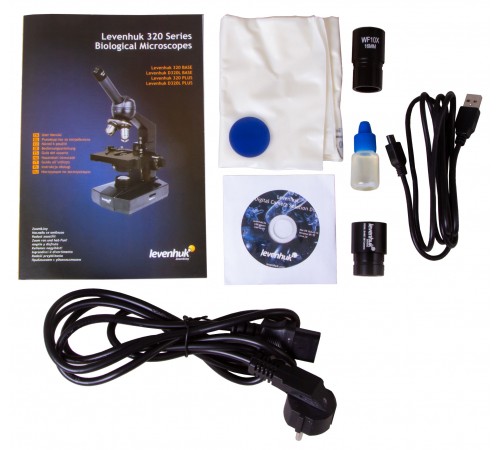 Микроскоп цифровой Levenhuk D320L BASE, 3 Мпикс, монокулярный