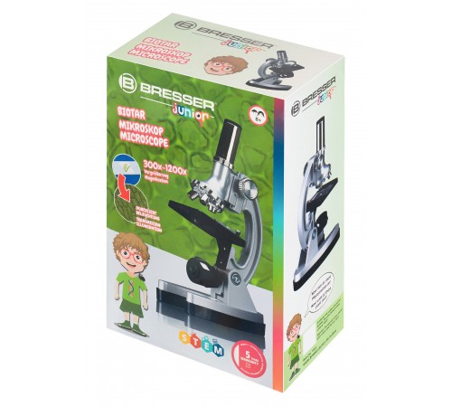 Микроскоп Bresser Junior Biotar 300–1200x, без кейса Микроскоп Bresser Junior Biotar 300–1200x, без кейса