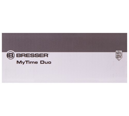 Часы настольные Bresser MyTime Duo LCD, белые