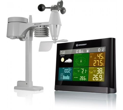 Метеостанция Bresser Comfort «5 в 1» с цветным дисплеем, белая