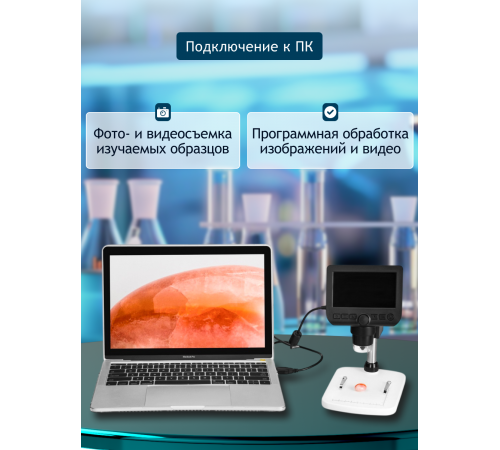 Микроскоп цифровой Levenhuk DTX 350 LCD