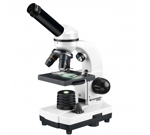 Микроскоп Bresser Junior Biolux SEL 40–1600x, белый, в кейсе Микроскоп Bresser Junior Biolux SEL 40–1600x, белый, в кейсе