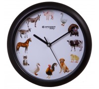Часы настенные Bresser Junior, 25 см, с животными