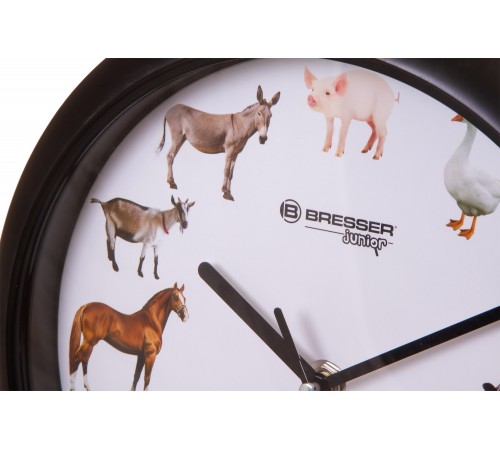 Часы настенные Bresser Junior, 25 см, с животными Часы настенные Bresser Junior, 25 см, с животными