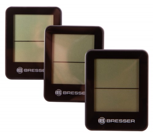 Гигрометр и термометр Bresser Temeo Hygro, набор 3 шт., черный