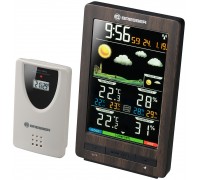 Метеостанция Bresser ClimaTemp WS с цветным дисплеем, в корпусе под дерево