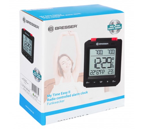 Часы Bresser MyTime Easy II, черные Часы Bresser MyTime Easy II, черные