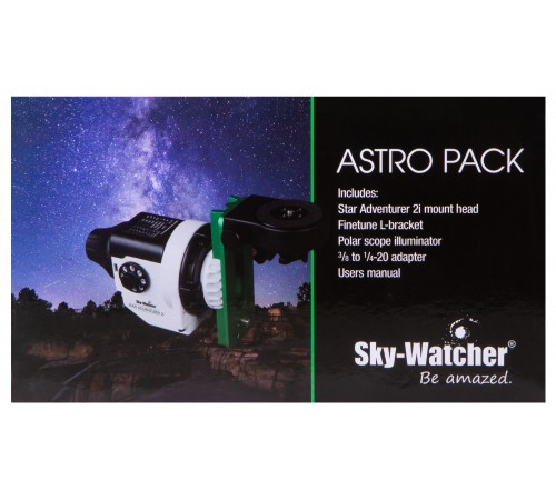 Монтировка Sky-Watcher Star Adventurer 2i (с крепежной платформой и искателем полюса) Монтировка Sky-Watcher Star Adventurer 2i (с крепежной платформой и искателем полюса)