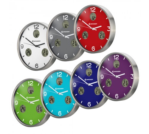 Часы настенные Bresser MyTime io NX Thermo/Hygro, 30 см