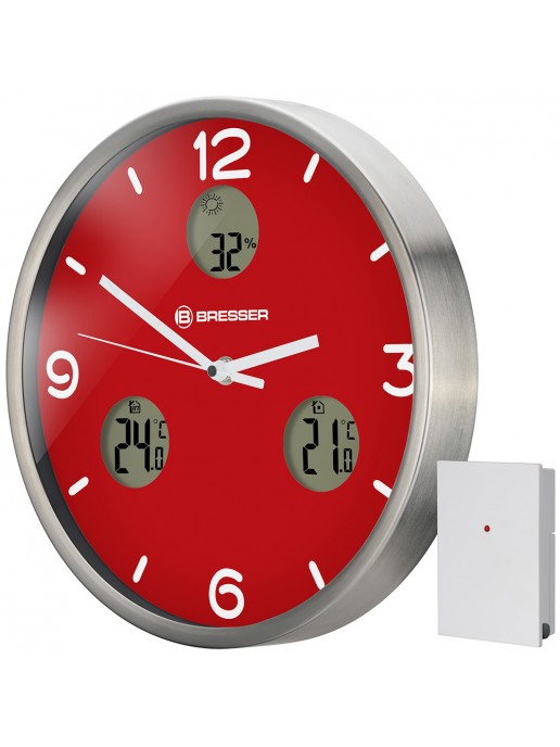 Часы настенные Bresser MyTime io NX Thermo/Hygro, 30 см