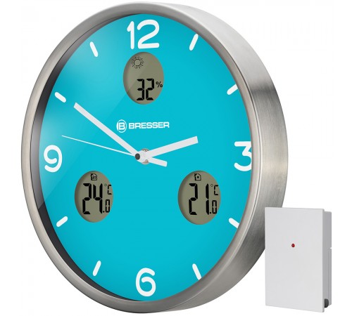 Часы настенные Bresser MyTime io NX Thermo/Hygro, 30 см
