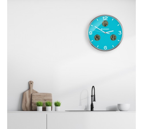 Часы настенные Bresser MyTime io NX Thermo/Hygro, 30 см