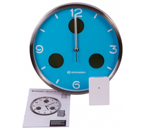 Часы настенные Bresser MyTime io NX Thermo/Hygro, 30 см