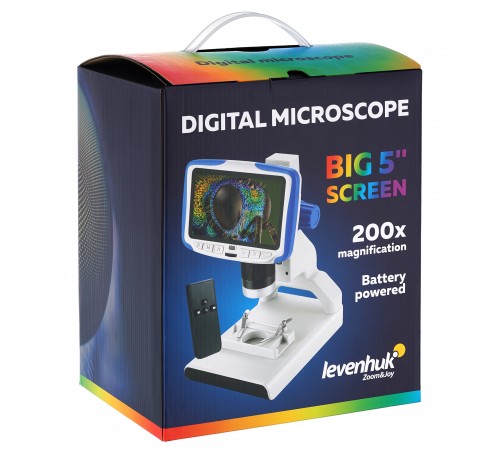 Микроскоп цифровой Levenhuk Rainbow DM500 LCD
