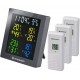Гигрометр Bresser ClimaTemp Hygro Quadro с тремя датчиками, серый