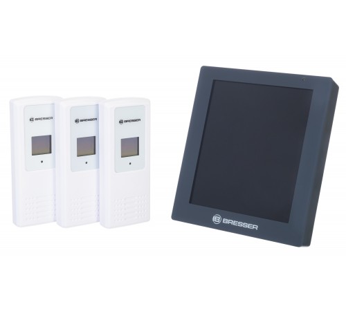 Гигрометр Bresser ClimaTemp Hygro Quadro с тремя датчиками, серый Гигрометр Bresser ClimaTemp Hygro Quadro с тремя датчиками, серый