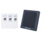 Гигрометр Bresser ClimaTemp Hygro Quadro с тремя датчиками, серый