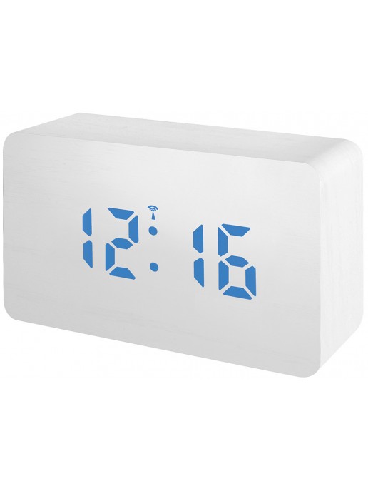 Часы Bresser MyTime W Color LED Blue, белые