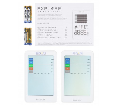 Гигрометр Explore Scientific Mould Alert, белый (2 шт.)