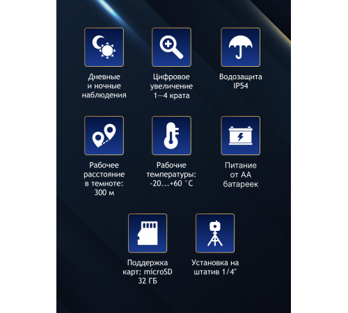 Бинокль цифровой ночного видения Levenhuk Halo 13X