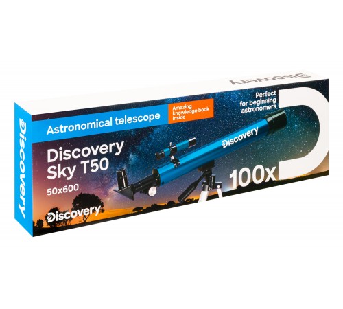 Телескоп Levenhuk Discovery Sky T50 с книгой