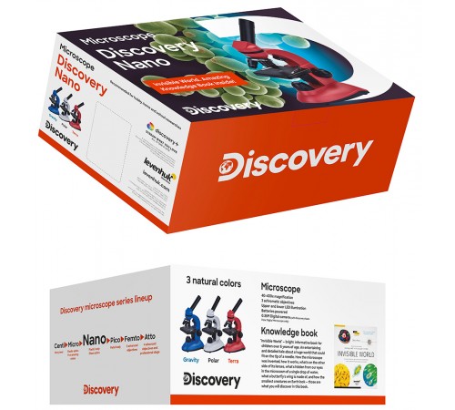 Микроскоп цифровой Levenhuk Discovery Nano Polar с книгой