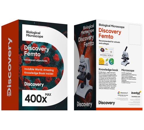 Микроскоп цифровой Levenhuk Discovery Femto Polar с книгой