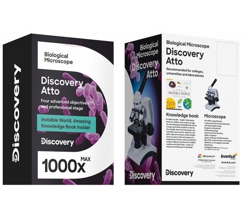 Микроскоп Levenhuk Discovery Atto Polar с книгой Микроскоп Levenhuk Discovery Atto Polar с книгой