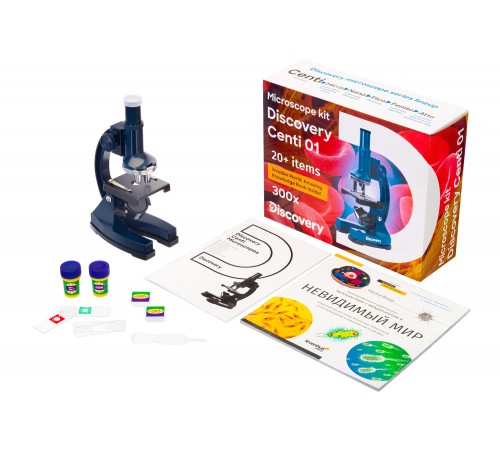 Микроскоп Levenhuk Discovery Centi 01 с книгой Микроскоп Levenhuk Discovery Centi 01 с книгой