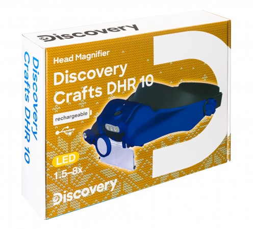 Лупа налобная с аккумулятором Levenhuk Discovery Crafts DHR 10 Лупа налобная с аккумулятором Levenhuk Discovery Crafts DHR 10