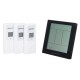 Метеостанция Bresser Temeo Hygro Quadro Prestige с тремя датчиками, серая