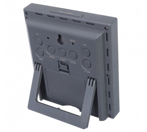 Метеостанция Bresser Temeo Hygro Quadro Prestige с тремя датчиками, серая