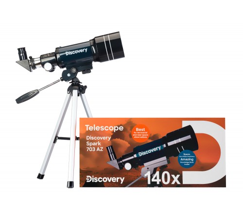 Телескоп Levenhuk Discovery Spark 703 AZ с книгой Телескоп Levenhuk Discovery Spark 703 AZ с книгой