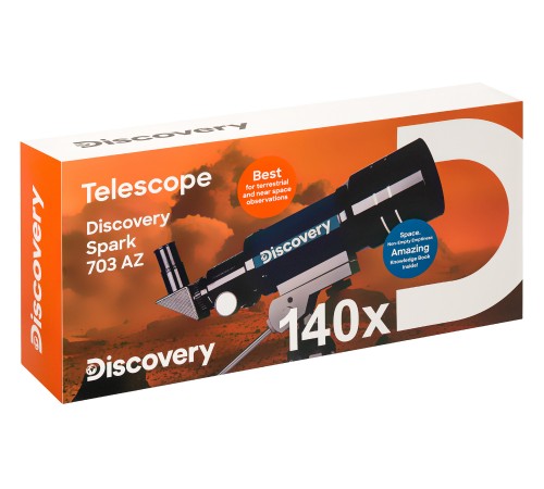 Телескоп Levenhuk Discovery Spark 703 AZ с книгой Телескоп Levenhuk Discovery Spark 703 AZ с книгой