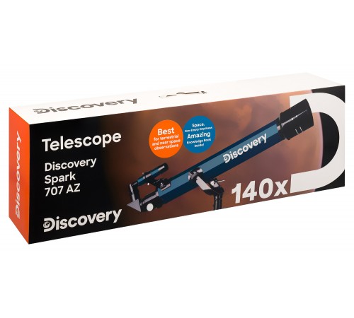 Телескоп Levenhuk Discovery Spark 707 AZ с книгой