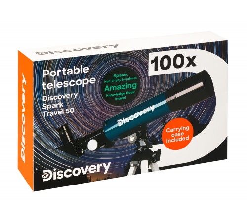 Телескоп Levenhuk Discovery Spark Travel 50 с книгой Телескоп Levenhuk Discovery Spark Travel 50 с книгой