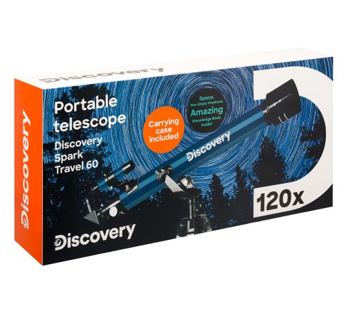 Телескоп Levenhuk Discovery Spark Travel 60 с книгой Телескоп Levenhuk Discovery Spark Travel 60 с книгой