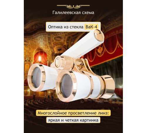 Театральный бинокль-лорнет Levenhuk Broadway 325E