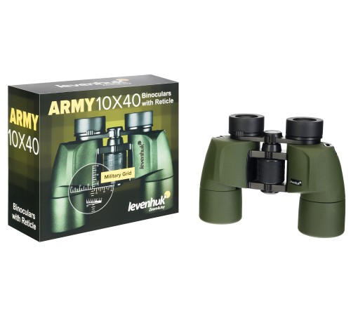 Бинокль Levenhuk Army 10x40 с сеткой