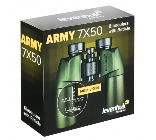 Бинокль Levenhuk Army 7x50 с сеткой Бинокль Levenhuk Army 7x50 с сеткой